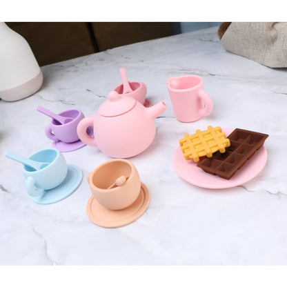 Dinette, service à Thé en Silicone - Pastels