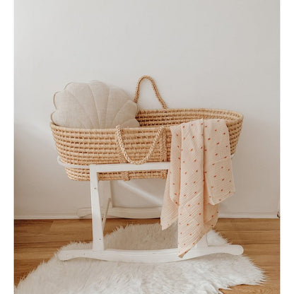 Oreiller en coquillage en lin « Sable »