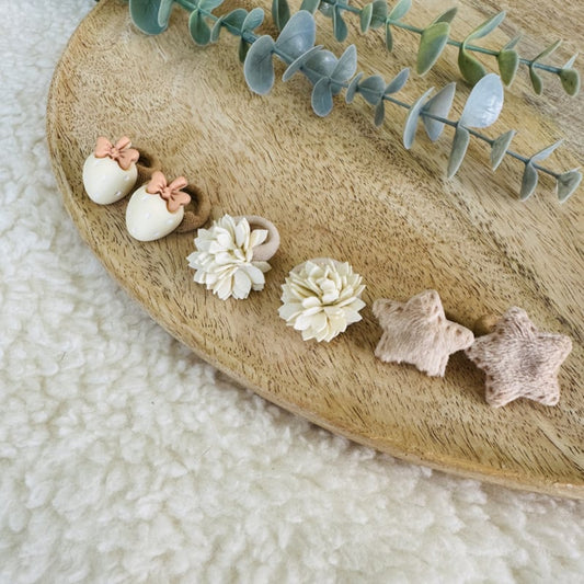 Lot de 7 mini élastiques à cheveux