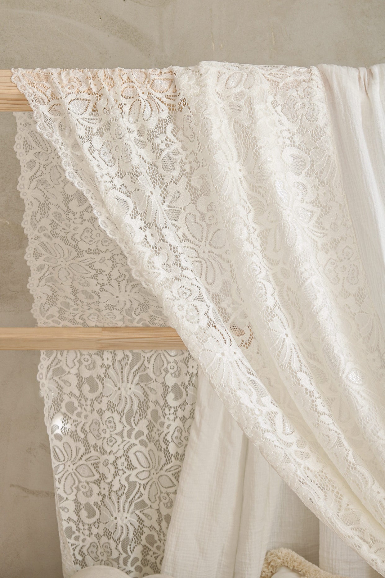 Ciel de lit « Boho » pour lits de 140/160 cm x 70/80/90 cm de long. 3 m