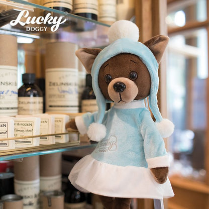 Jouet doux, Doggy chanceux - Lucky Kiki: Look tendre (38 cm)