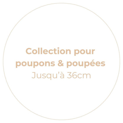 Cape de bain poupon Fleuri rose
