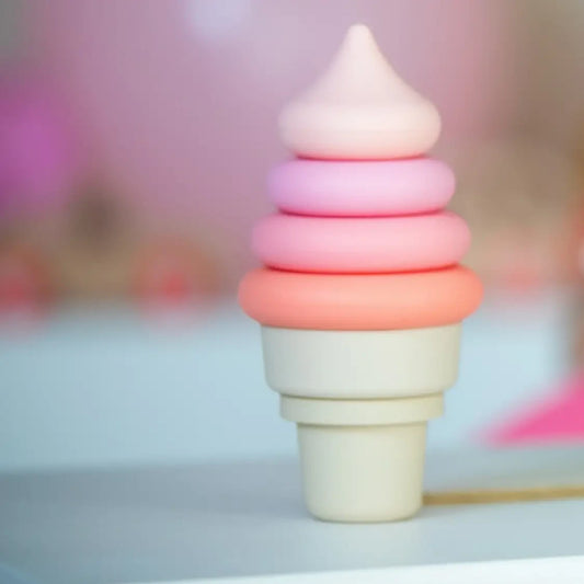Jouet d'éveil Montessori - Glace Empilable Silicone
