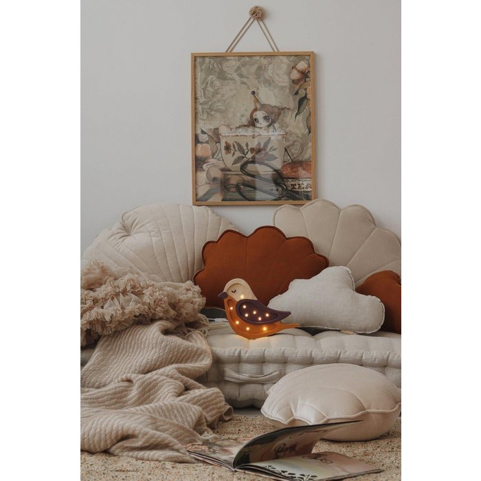 Oreiller en coquille de lin « Caramel »