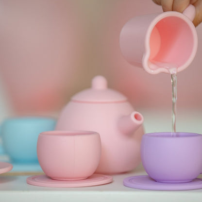 Dinette, service à Thé en Silicone - Pastels