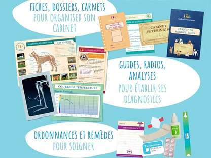 Si j'étais Ie vétérinaire - Jeu d'imitation éducatif made in France- inspiration Montessori et Freinet
