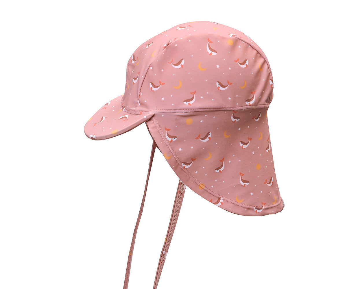Chapeau de Plage pour Bébé Whale Pink Monnëka précommande