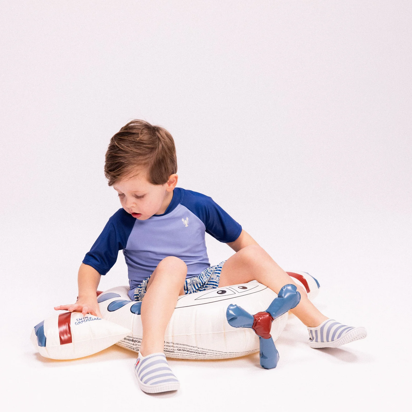 bouée de natation - avion - multicolore - peter plane - ø 55 cm