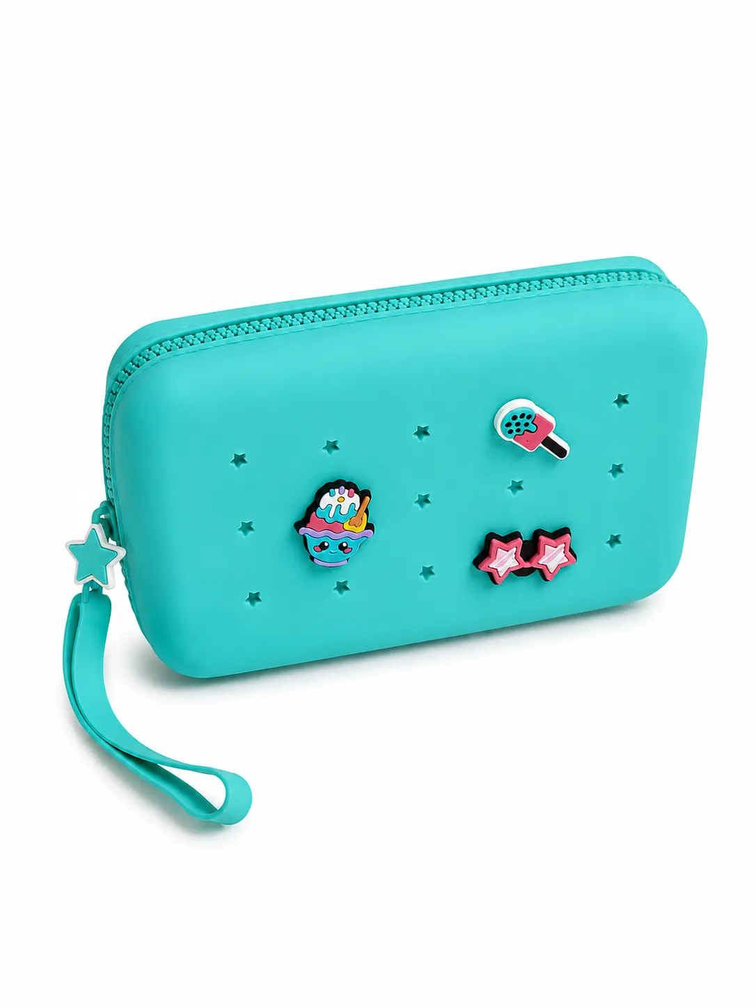 Maxi Pouch/Toilet Bag with Perforation for Personalization