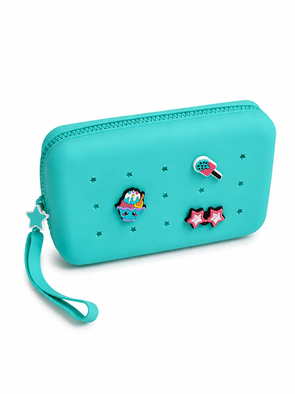 Maxi Pouch/Toilet Bag with Perforation for Personalization
