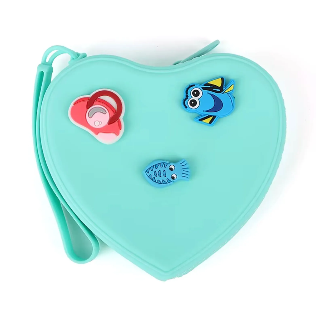 Pochette perforée en silicone à personnaliser - forme Coeur