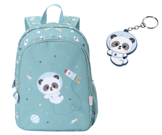 Sac à Dos Primaire Pandas in Space + Porte-clés