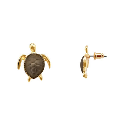 Boucles d'oreilles tortue en émail