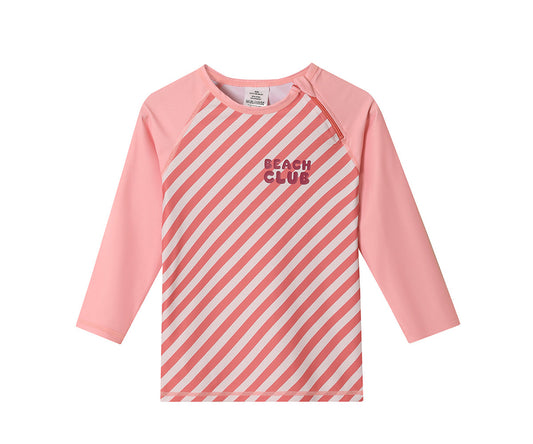 T-Shirt Anti UV à Manches Longues Stripes Bloom & Blush Monnëka précommande