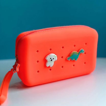 Maxi Pouch/Toilet Bag with Perforation for Personalization