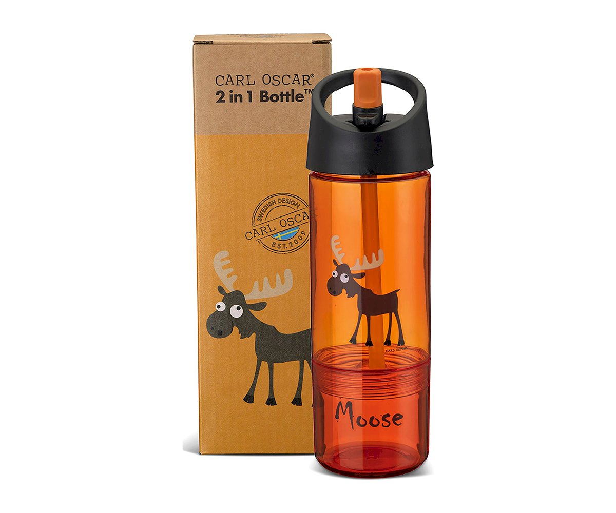 Gourde Tritan 2 en 1 Moose Orange