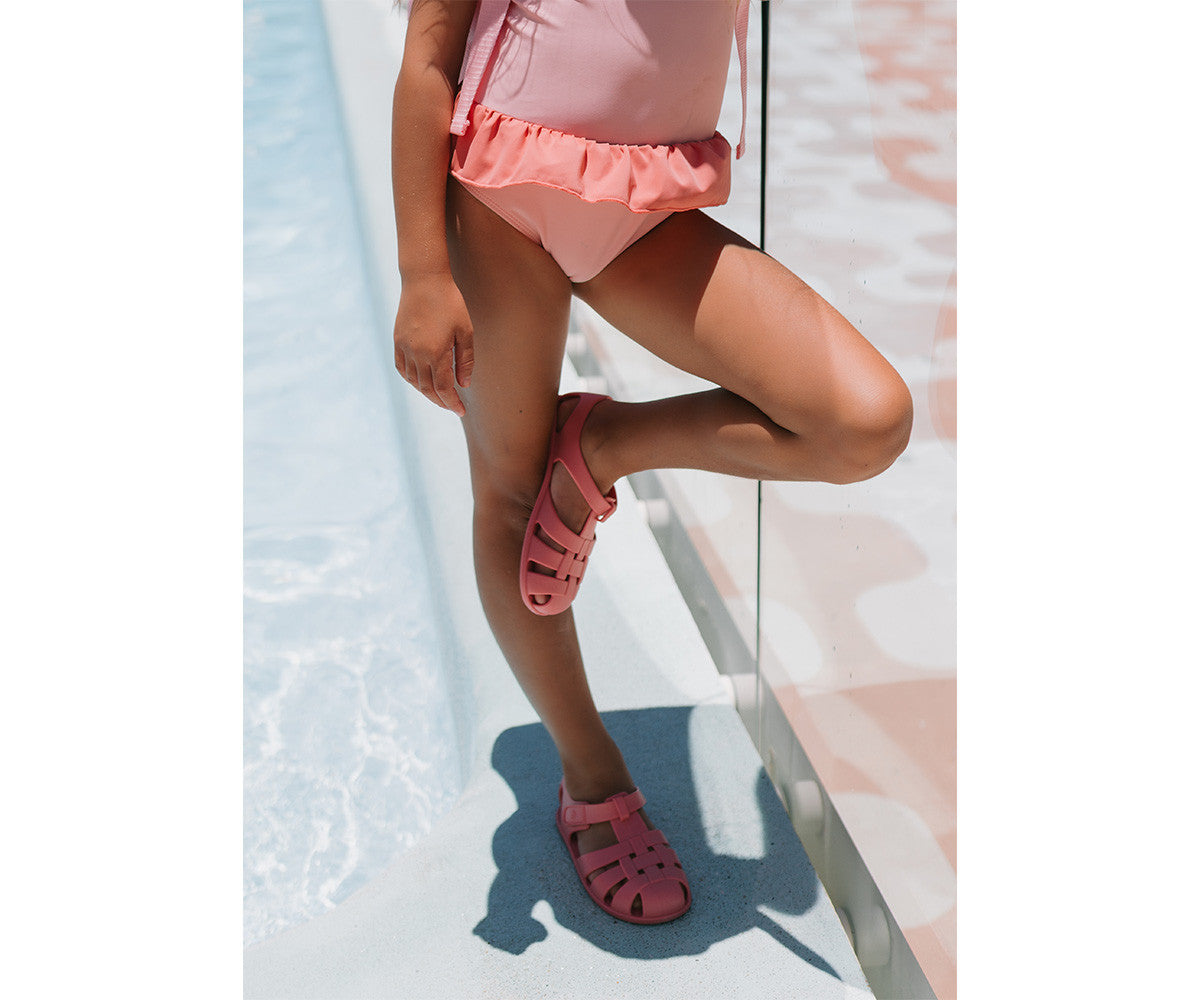 Sandales de Plage Enfants Monnëka Stripes Bloom & Blush Monnëka précommande