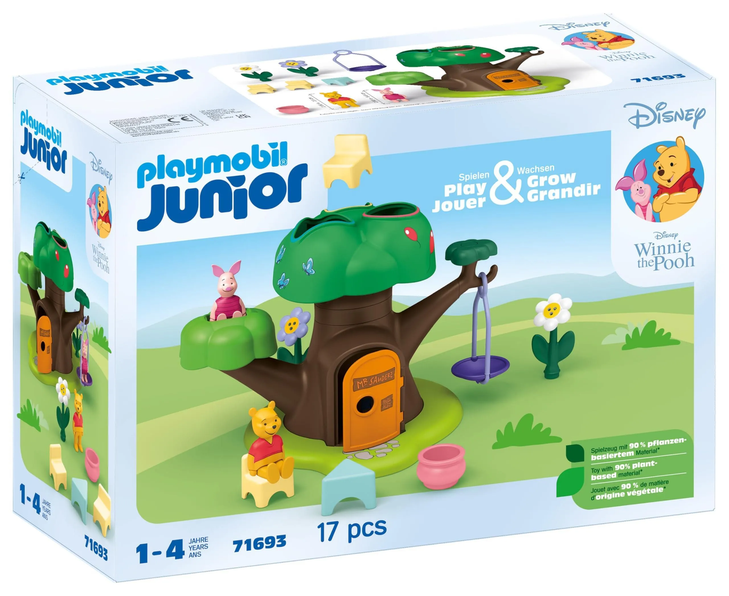 Playmobil 71693 Junior & Disney : Winnie l'ourson et Porcinet avec cabane