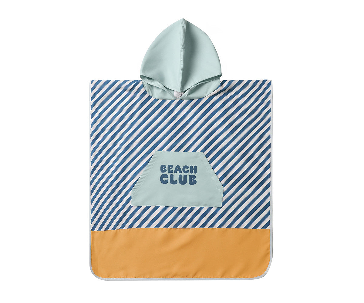 Poncho de Plage Stripes Blues & Beyond Monnëka precommande