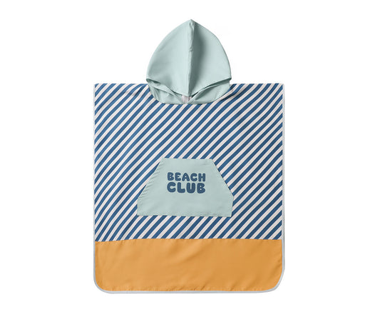 Poncho de Plage Stripes Blues & Beyond Monnëka precommande