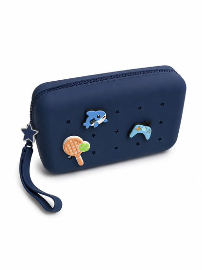 Maxi Pouch/Toilet Bag with Perforation for Personalization