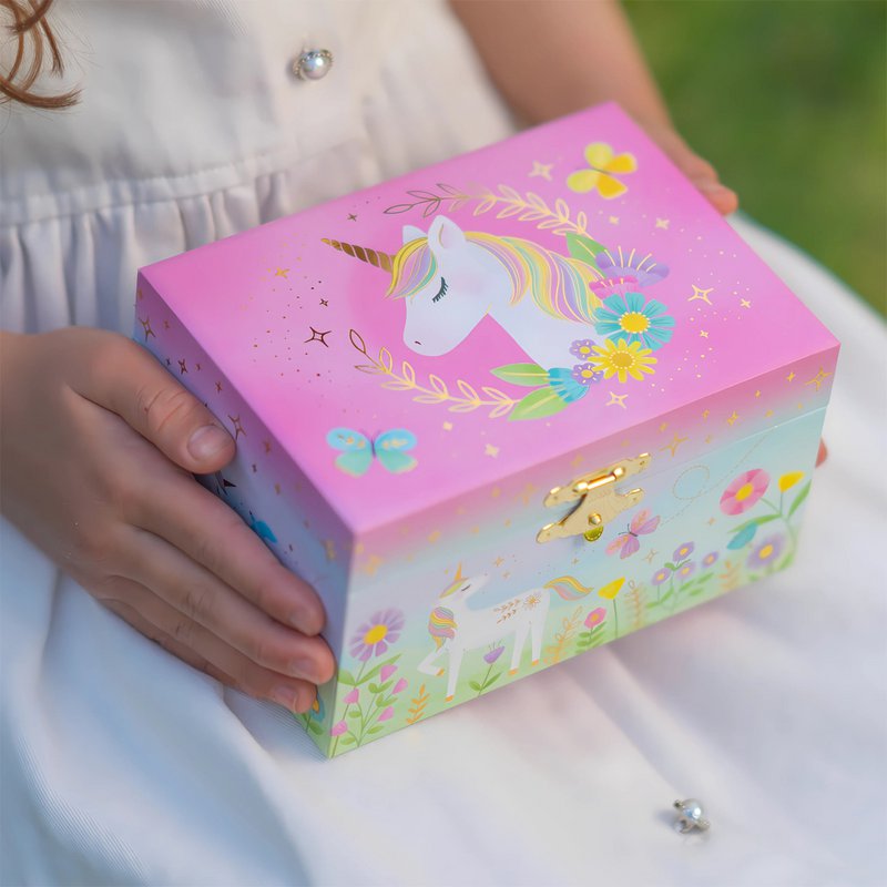 Boite à Musique Bijoux - Fleurs Licorne - Valse Des Fleurs