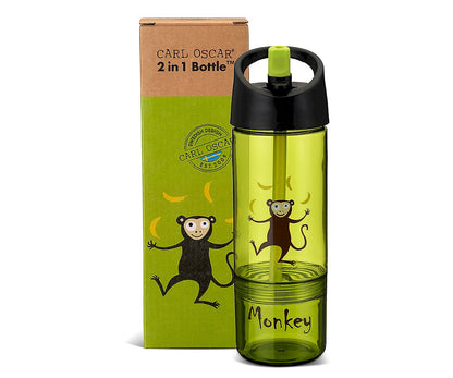 Gourde Tritan 2 en 1 Monkey Lime
