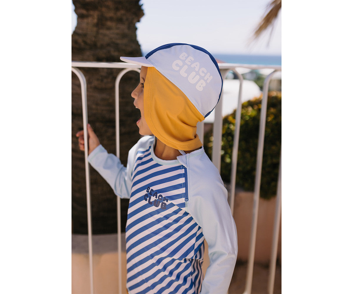 T-Shirt Anti UV à Manches Longues Stripes Blues & Beyond Monnëka precommande