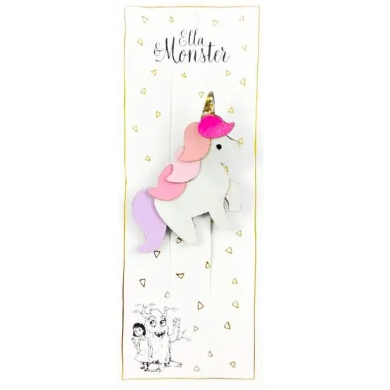 GRANDE LICORNE HEUREUX ROSE