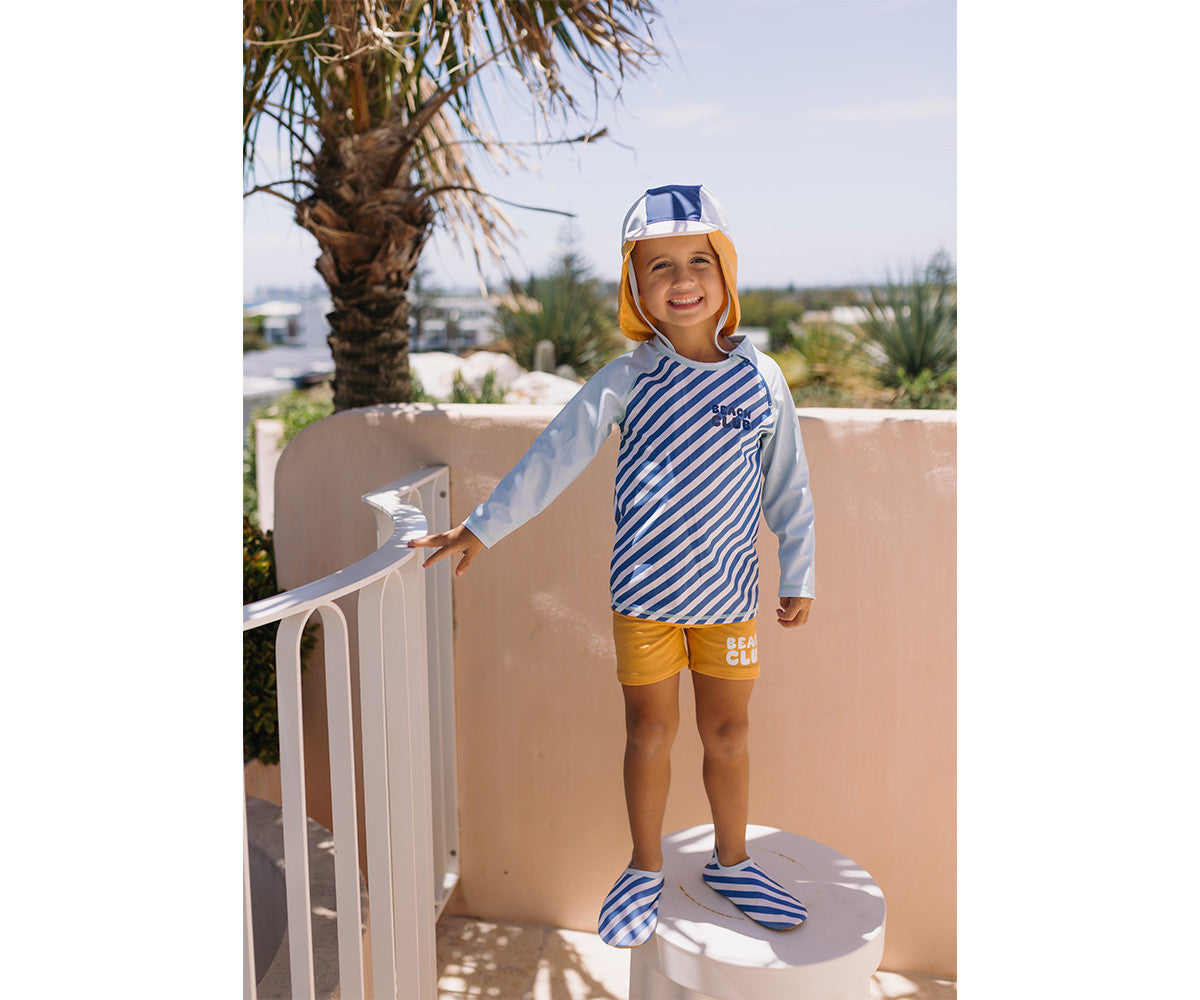 Short de Bain Stripes Blues & Beyond Monnëka précommande