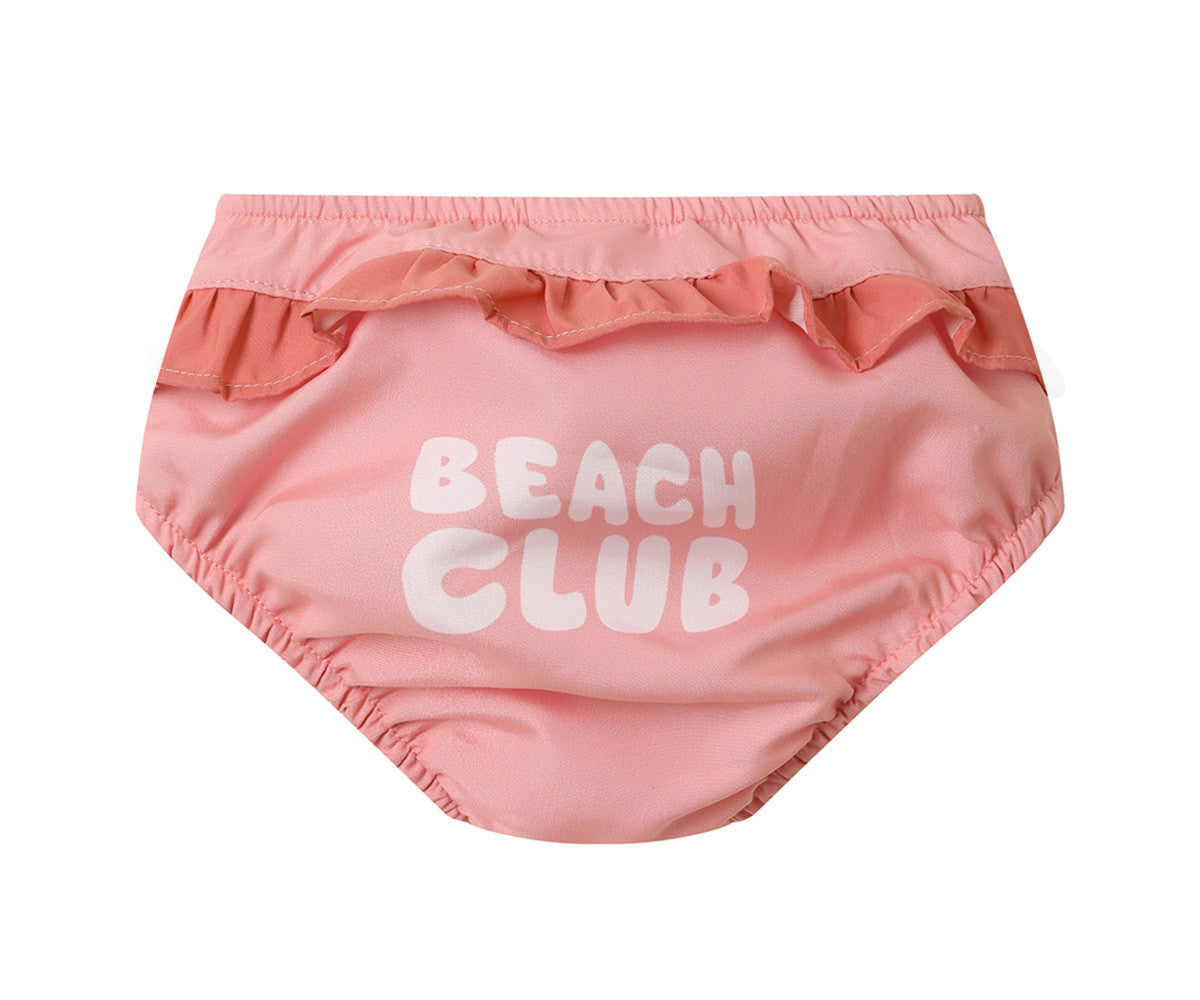 Maillot de Bain Couche à Volants Stripes Bloom & Blush Monnëka précommande