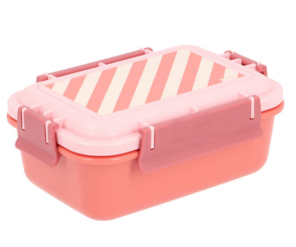 Boîte à Lunch Bento Stripes Bloom & Blush Monnëka précommande