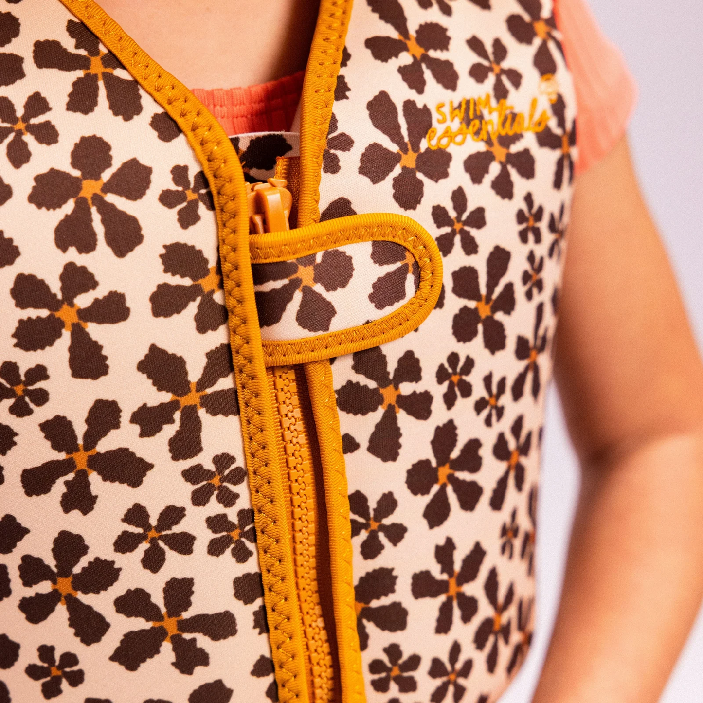 gilet de bain - orange - wild Flower précommande