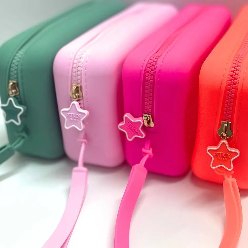 Maxi Pouch/Toilet Bag with Perforation for Personalization