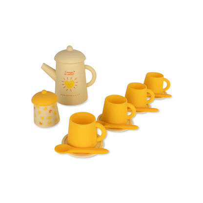 jouet – service à thé - jaune - solmate - 9 pieces