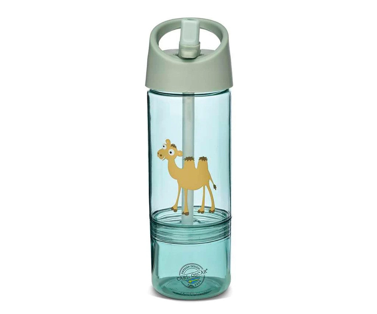 Gourde Tritan 2 en 1 Camel Green