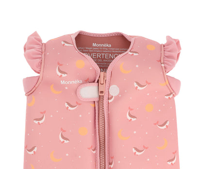 Gilet de Flottation et Apprentissage Whale Pink Monnëka précommande