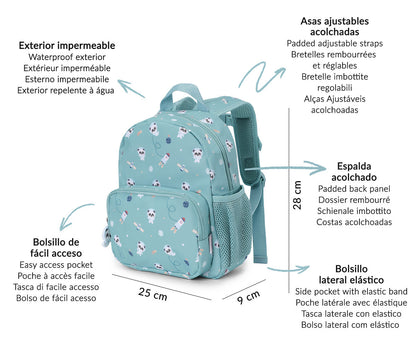 Sac à Dos Maternelle Pandas in Space