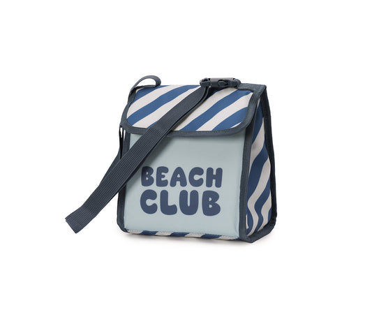 Sac à Goûter Isotherme Stripes Blues & Beyond Monnëka précommande