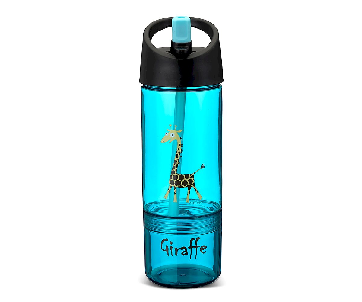 Gourde Tritan 2 en 1 Giraffe Turquoise
