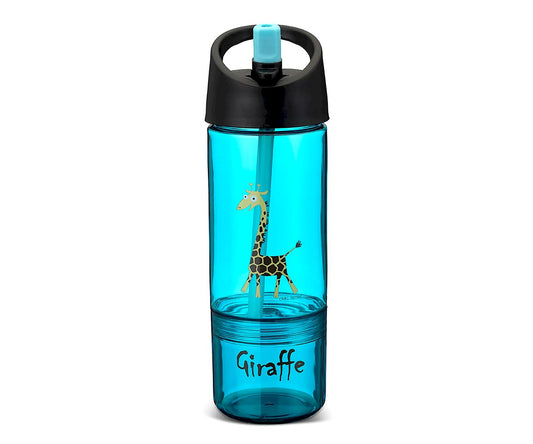 Gourde Tritan 2 en 1 Giraffe Turquoise