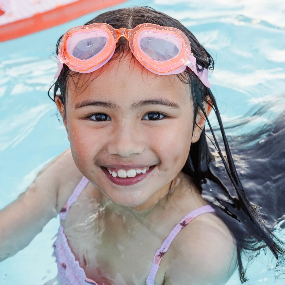 lunettes de natation - rose - strawberry fields