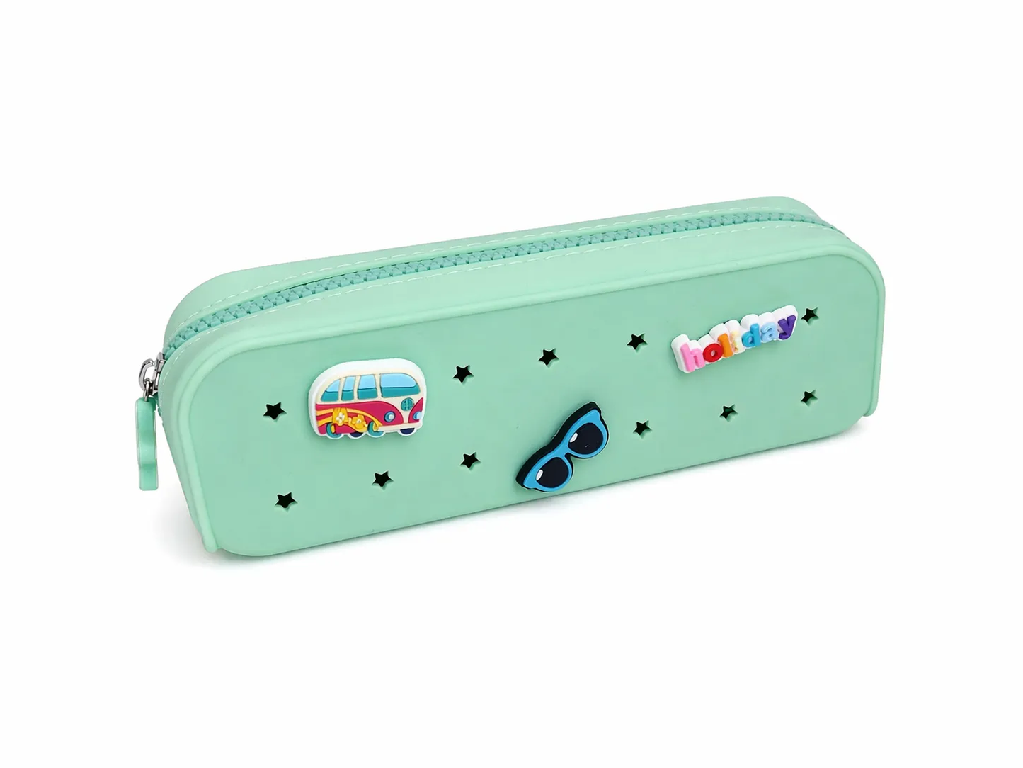 Personalized Perforated Silicone Pencil Case