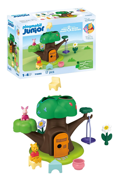 Playmobil 71693 Junior & Disney : Winnie l'ourson et Porcinet avec cabane