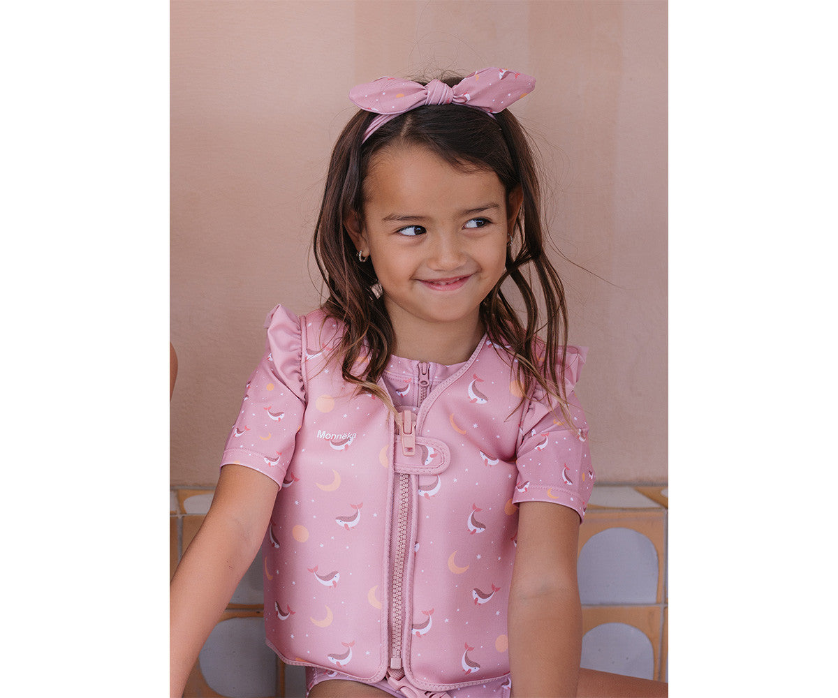 Bandeau Cheveux Stripes Bloom & Blush Monnëka Précommande