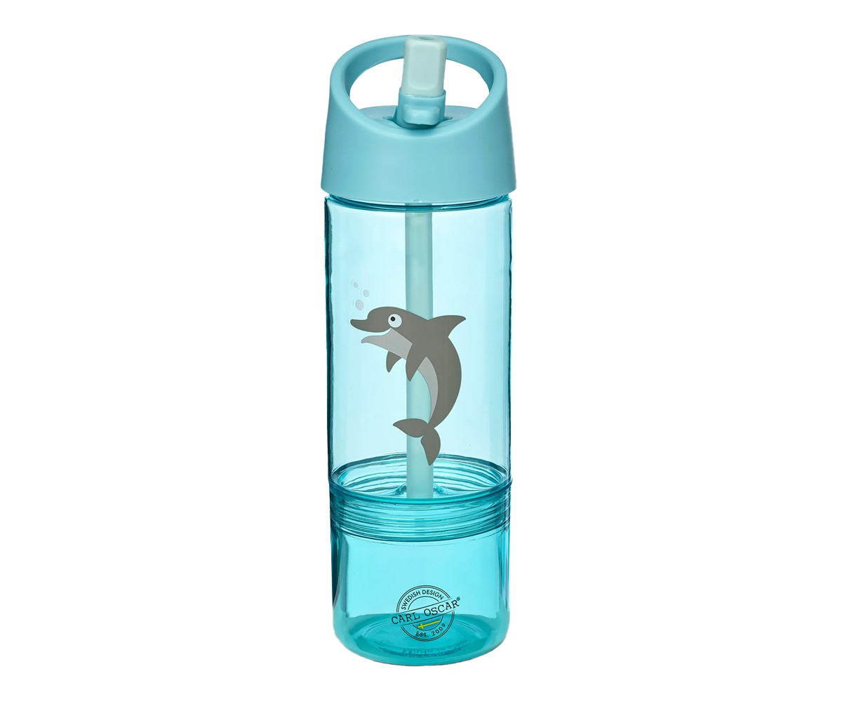 Gourde Tritan 2 en 1 Dolphin Blue