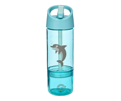 Gourde Tritan 2 en 1 Dolphin Blue
