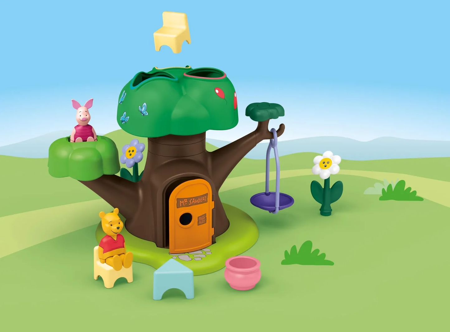 Playmobil 71693 Junior & Disney : Winnie l'ourson et Porcinet avec cabane