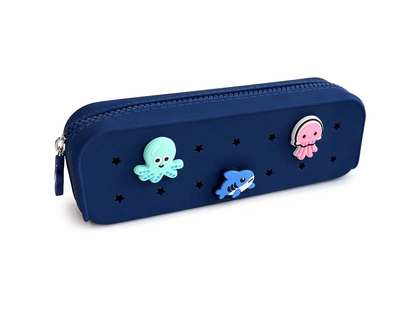 Personalized Perforated Silicone Pencil Case
