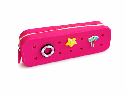 Personalized Perforated Silicone Pencil Case